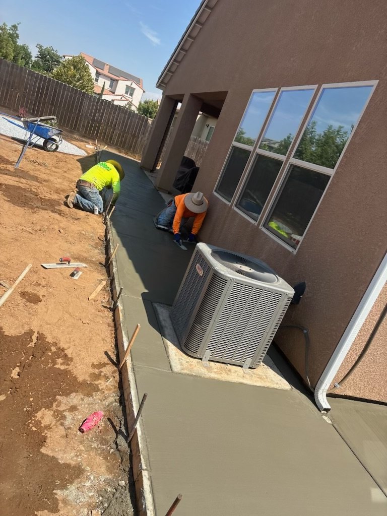Concrete walkway